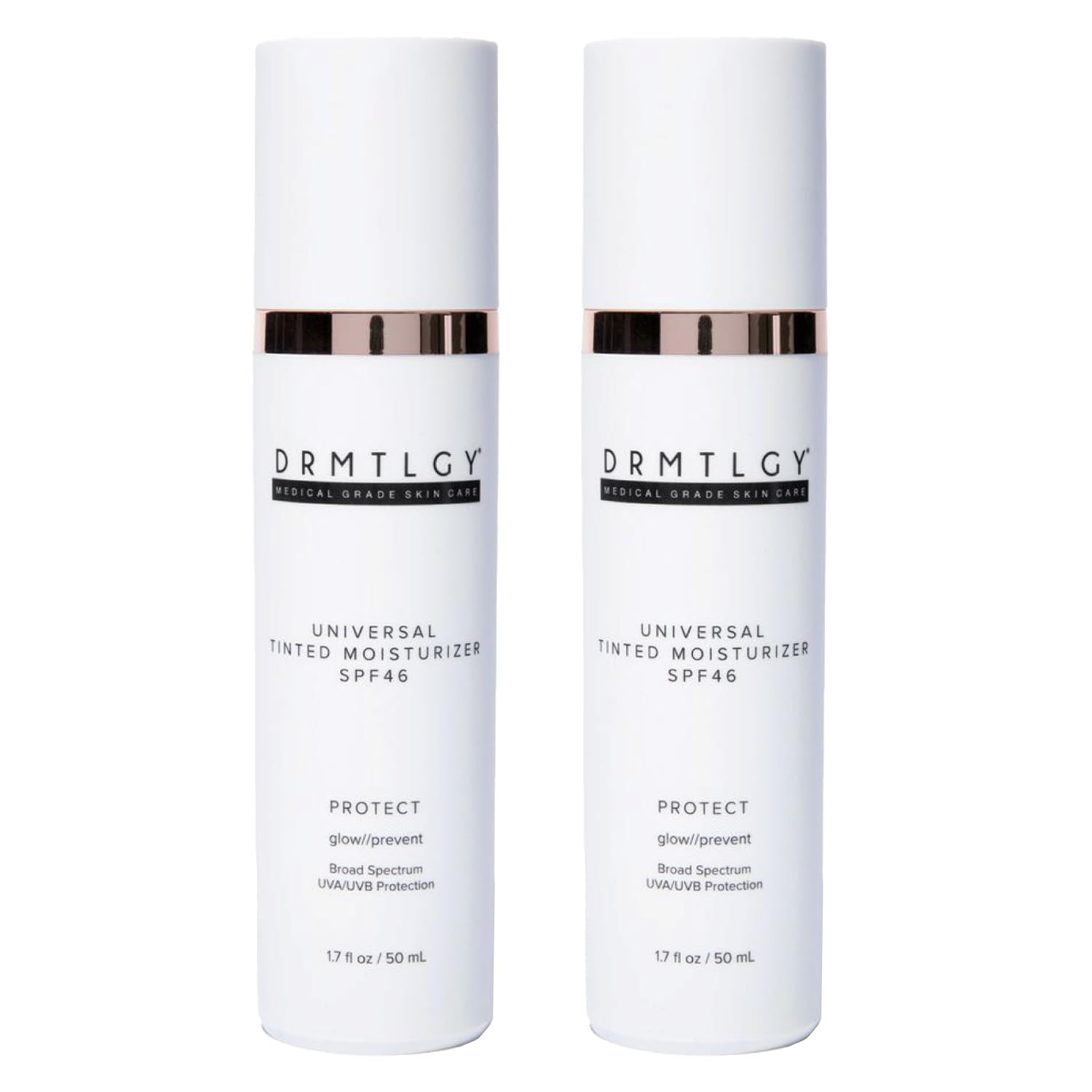 DRMTLGY Universal Tinted Moisturizer SPF 46 – Hydrating Dewy Tinted Sunscreen for Face with Zinc Oxide & Octinoxate – Niacinamide & Hyaluronic Acid – Broad Spectrum Lightweight Daily SPF, 1.7 oz