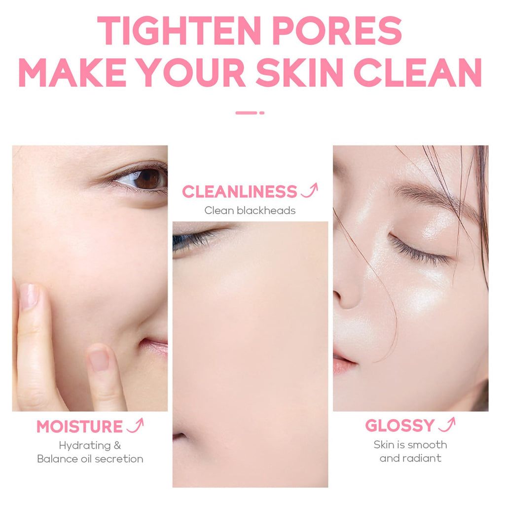 Skin Care Set Sakura Women Beauty Gift Sets Korean Skin Care Kit- Cleanser,Serum,Face Cream,Toner,Eye Cream,Mud Mask-Skin Care Routine Kit (One Size, Cherry Blossom-StyleA-Bae Moisturizing)