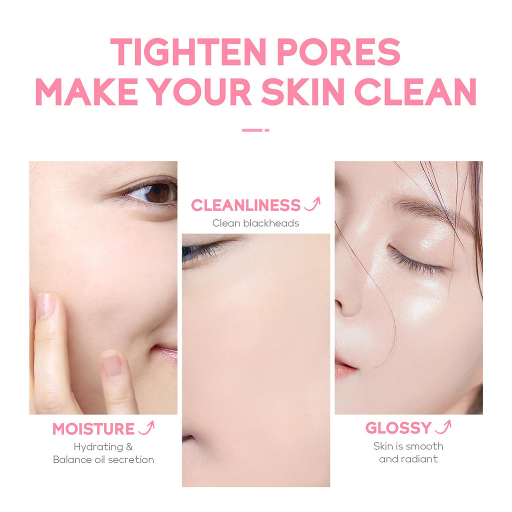 Skin Care Set Sakura Women Beauty Gift Sets Korean Skin Care Kit- Cleanser,Serum,Face Cream,Toner,Eye Cream,Mud Mask-Skin Care Routine Kit (One Size, Cherry Blossom-StyleA-Bae Moisturizing)