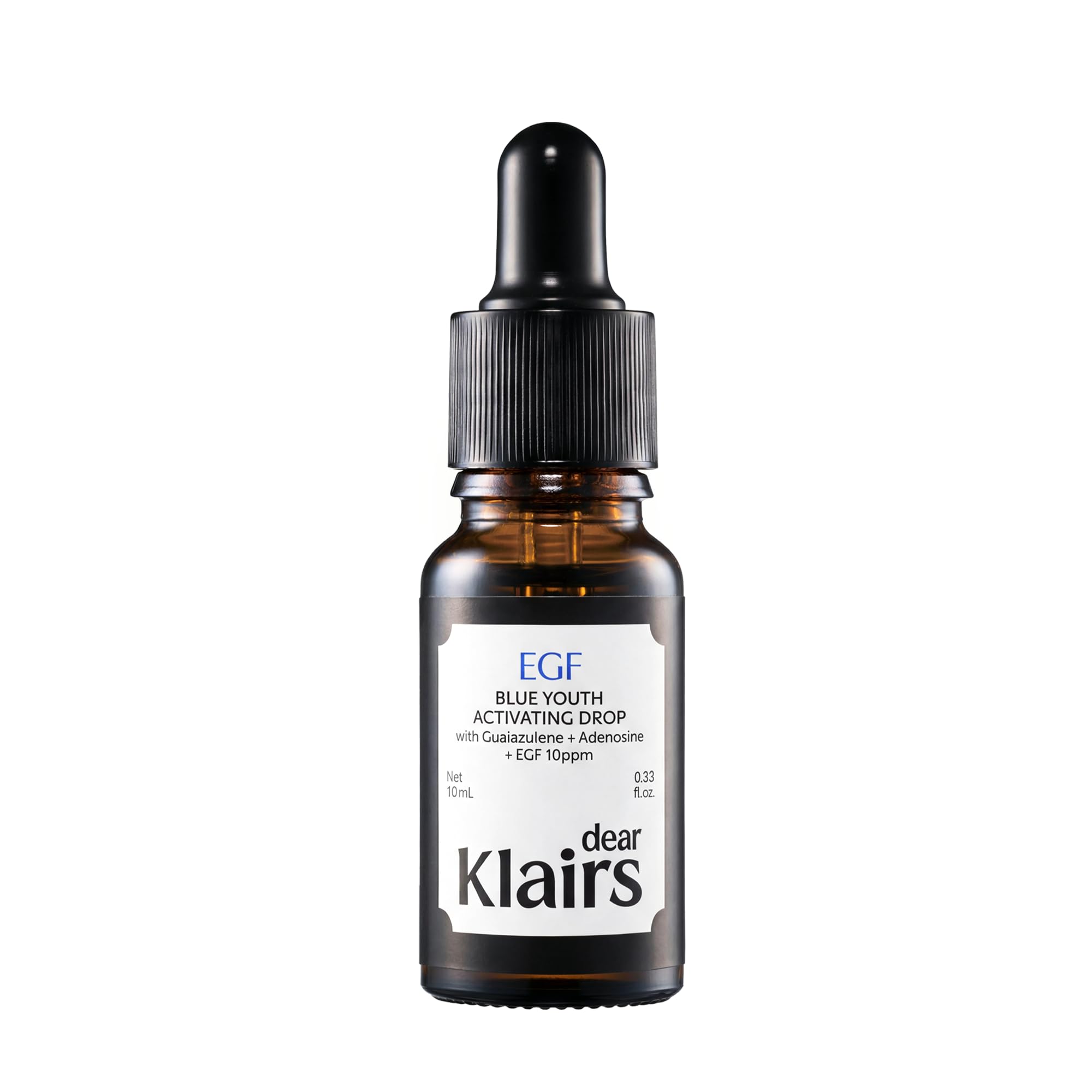 Dear Klairs Korean EGF Serum – Blue Youth Activating Drop with EGF Peptides and Guaiazulene, Repairing Serum for Redness and Blemish-prone Skin, Visibly Fades Post-Blemish Marks, 1.69 Fl Oz