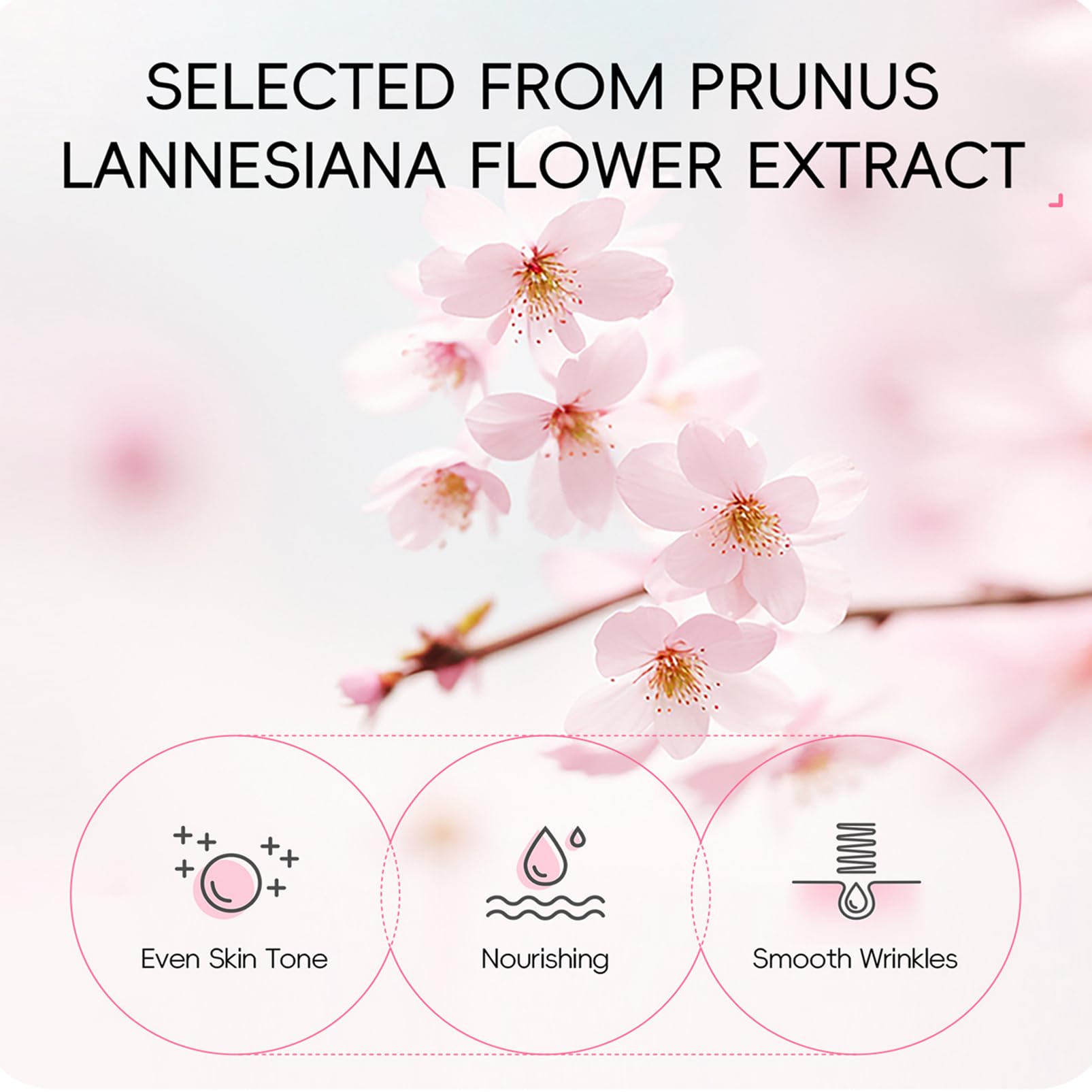 Skin Care Set Sakura Women Beauty Gift Sets Korean Skin Care Kit- Cleanser,Serum,Face Cream,Toner,Eye Cream,Mud Mask-Skin Care Routine Kit (One Size, Cherry Blossom-StyleA-Bae Moisturizing)
