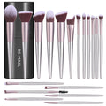 BS-MALL Makeup Brush Set 18 Pcs Premium Synthetic Foundation Powder Concealers Eye shadows Blush Makeup Brushes with black case