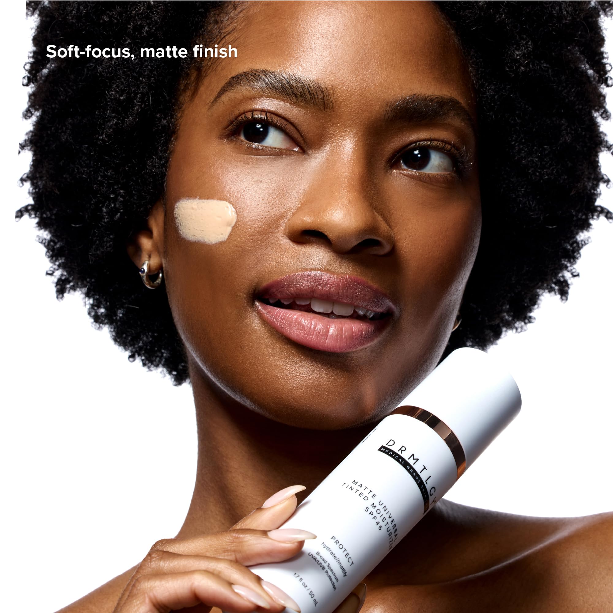 DRMTLGY Universal Tinted Moisturizer SPF 46 – Hydrating Dewy Tinted Sunscreen for Face with Zinc Oxide & Octinoxate – Niacinamide & Hyaluronic Acid – Broad Spectrum Lightweight Daily SPF, 1.7 oz