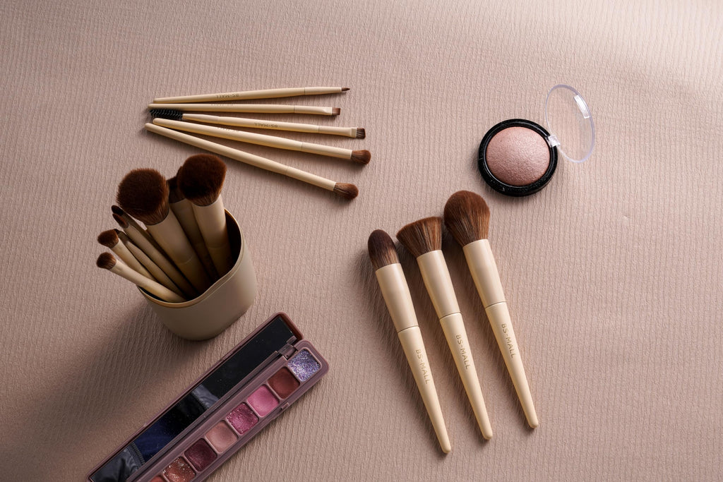 BS-MALL Makeup Brush Set 18 Pcs Premium Synthetic Foundation Powder Concealers Eye shadows Blush Makeup Brushes with black case