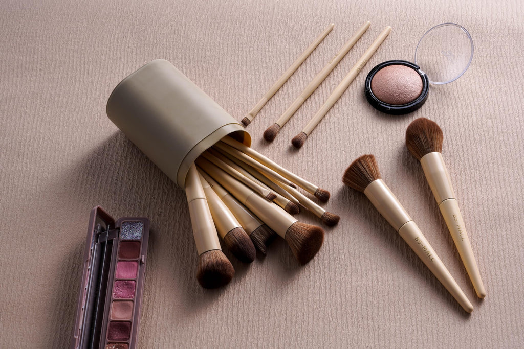 BS-MALL Makeup Brush Set 18 Pcs Premium Synthetic Foundation Powder Concealers Eye shadows Blush Makeup Brushes with black case