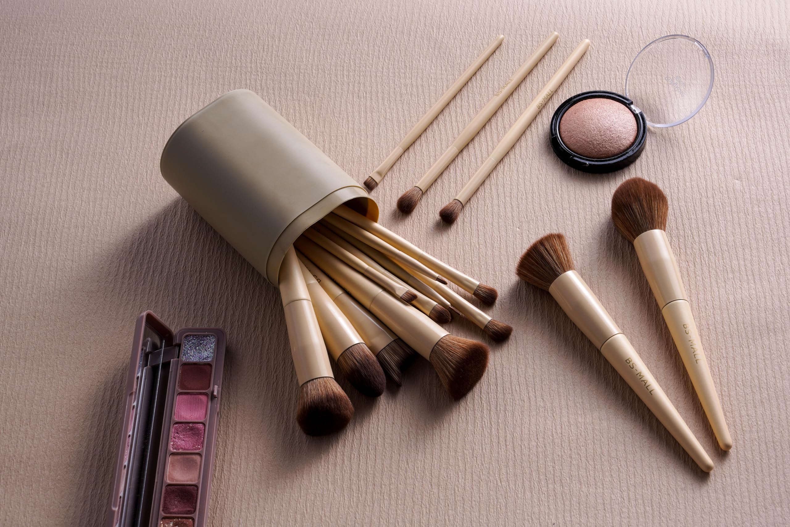 BS-MALL Makeup Brush Set 18 Pcs Premium Synthetic Foundation Powder Concealers Eye shadows Blush Makeup Brushes with black case
