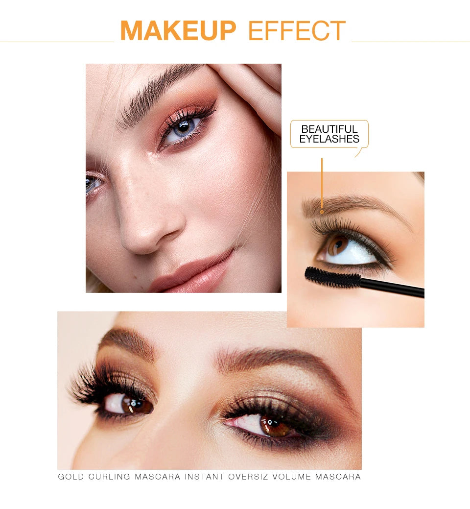 Makeup effect of O.TWO.O 3D Mascara on eyelashes