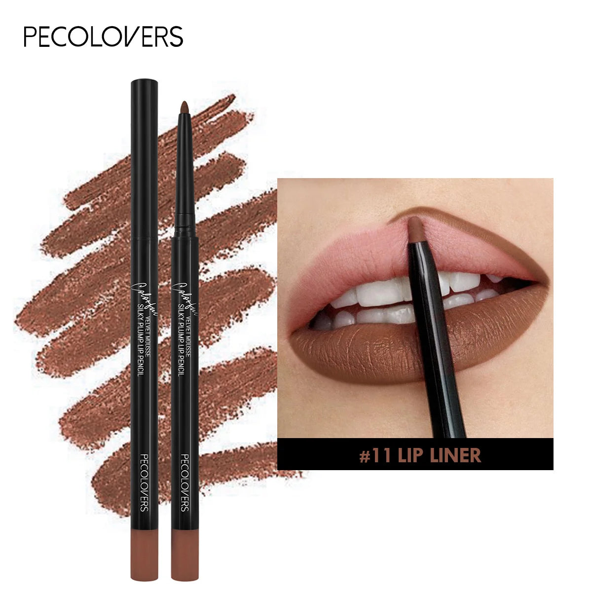 Waterproof Matte Lipliner Pencil Red Tint Long Lasting Makeup