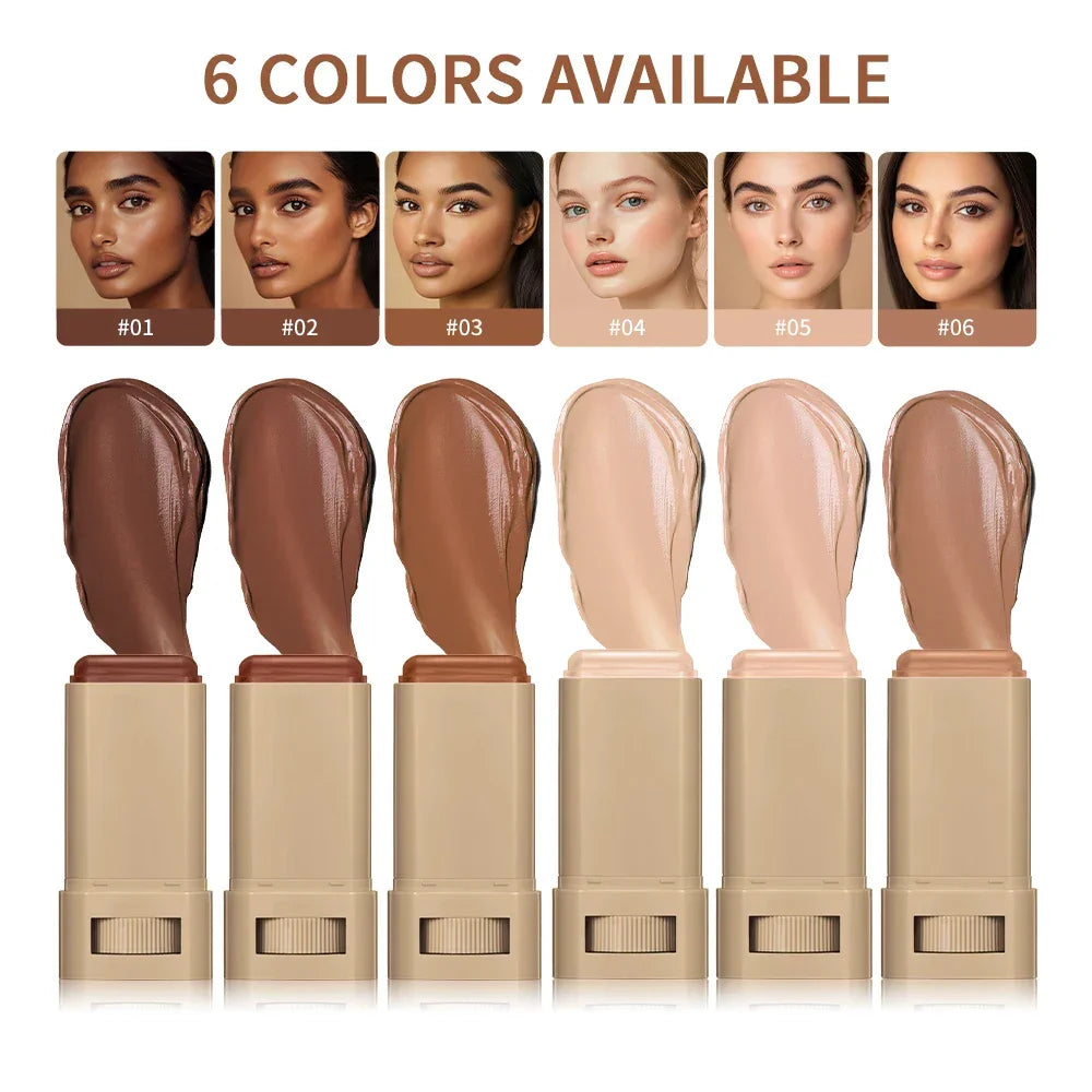 Serum Foundation Stick – Full Coverage Skin Tint with Hyaluronic Acid & Collagen