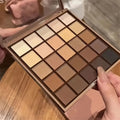 25-Color Eyeshadow Palette in Neutral Gray and Brown Tones