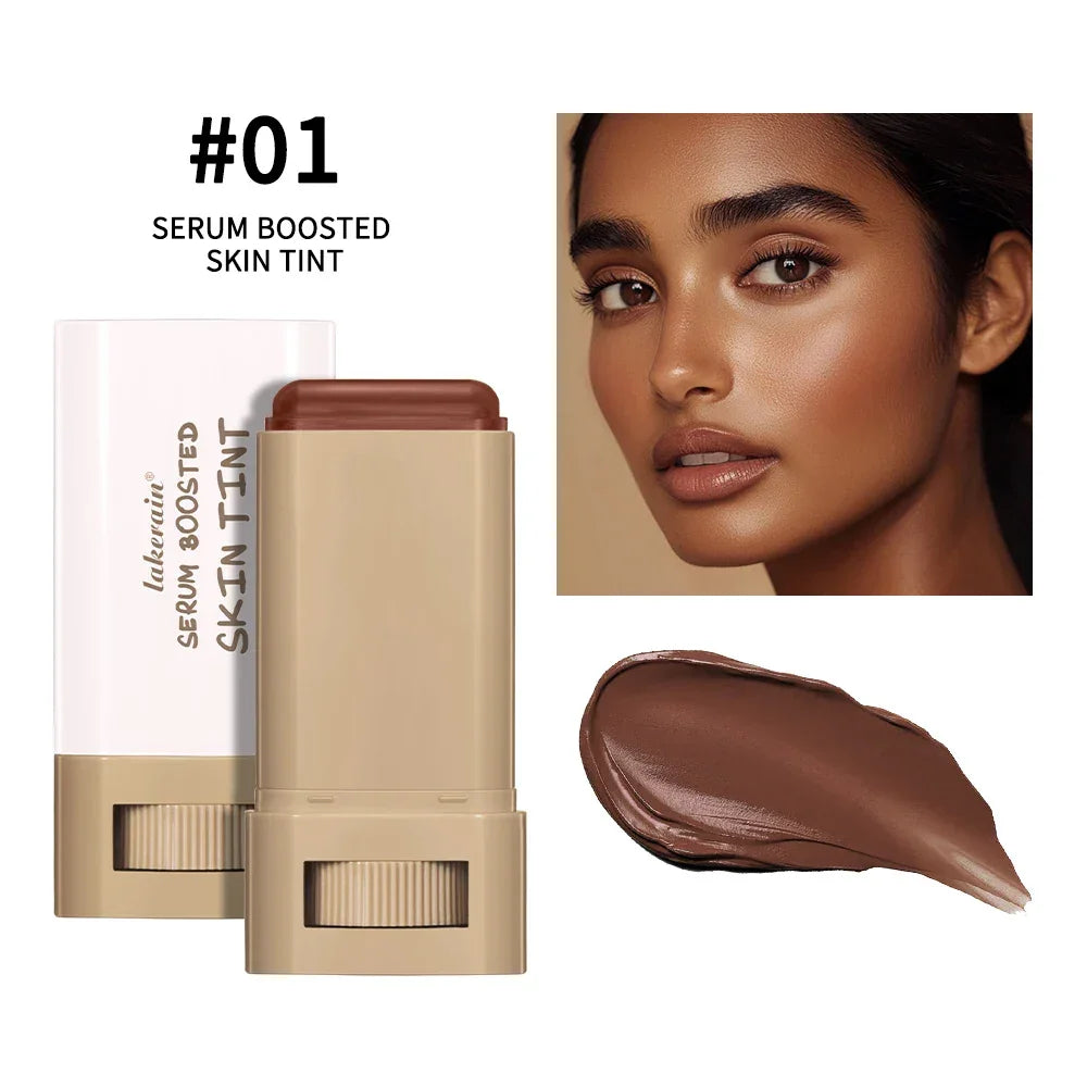 Serum Foundation Stick – Full Coverage Skin Tint with Hyaluronic Acid & Collagen