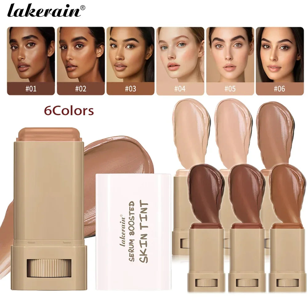 Serum Foundation Stick – Full Coverage Skin Tint with Hyaluronic Acid & Collagen