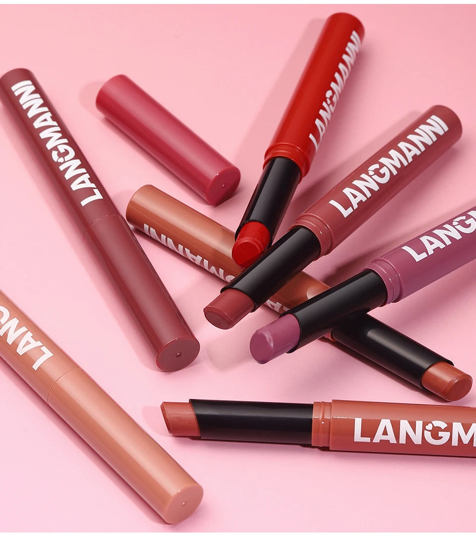 Integrated Waterproof Lipliner and Lipstick Set