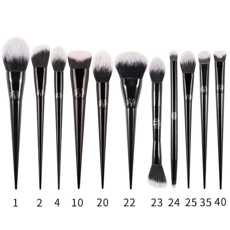 Kat Von D  Makeup Brush Set & Kit Foundation Blush Highlight Concealer Powder Sculpting Eyeshadow Brush