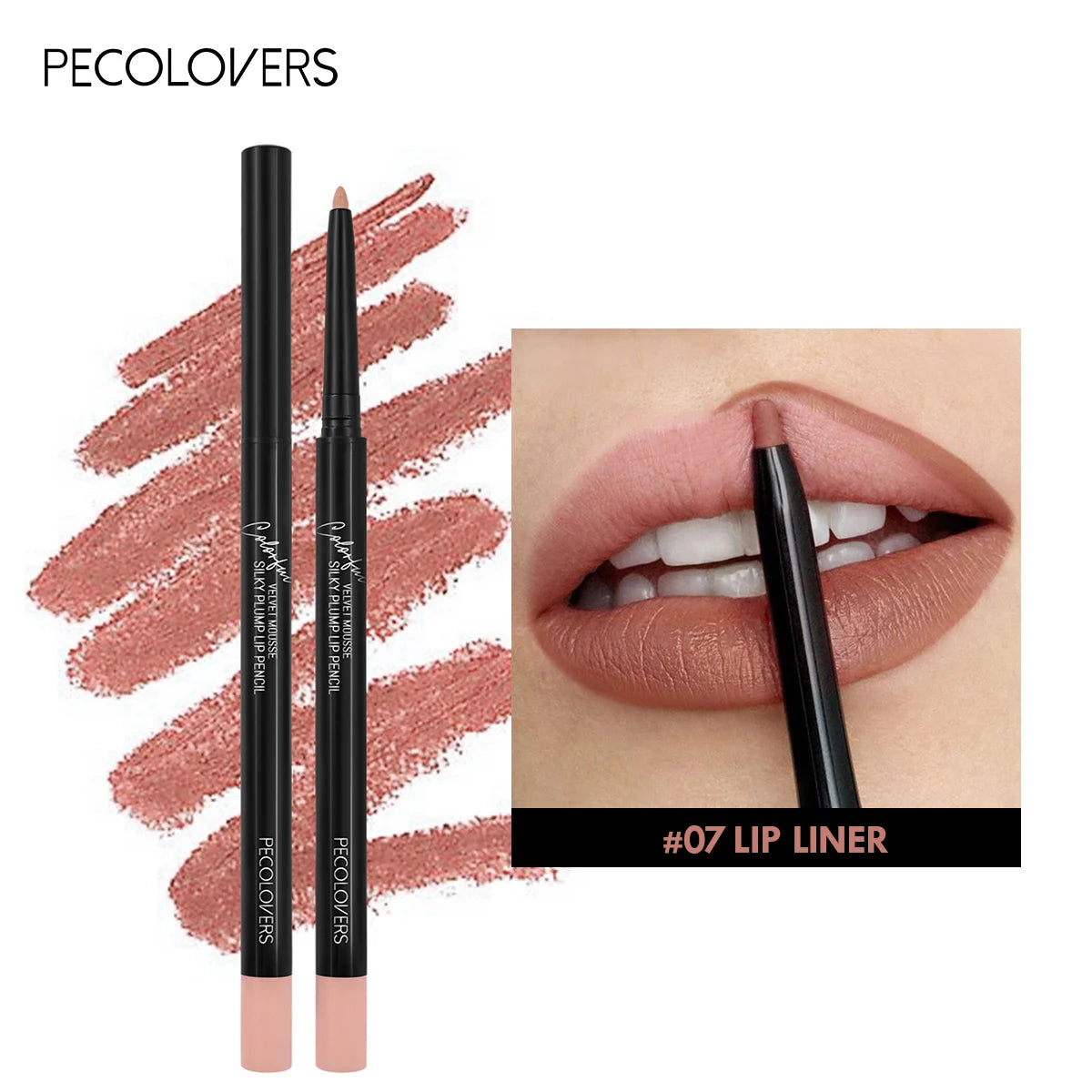 Waterproof Matte Lipliner Pencil Red Tint Long Lasting Makeup