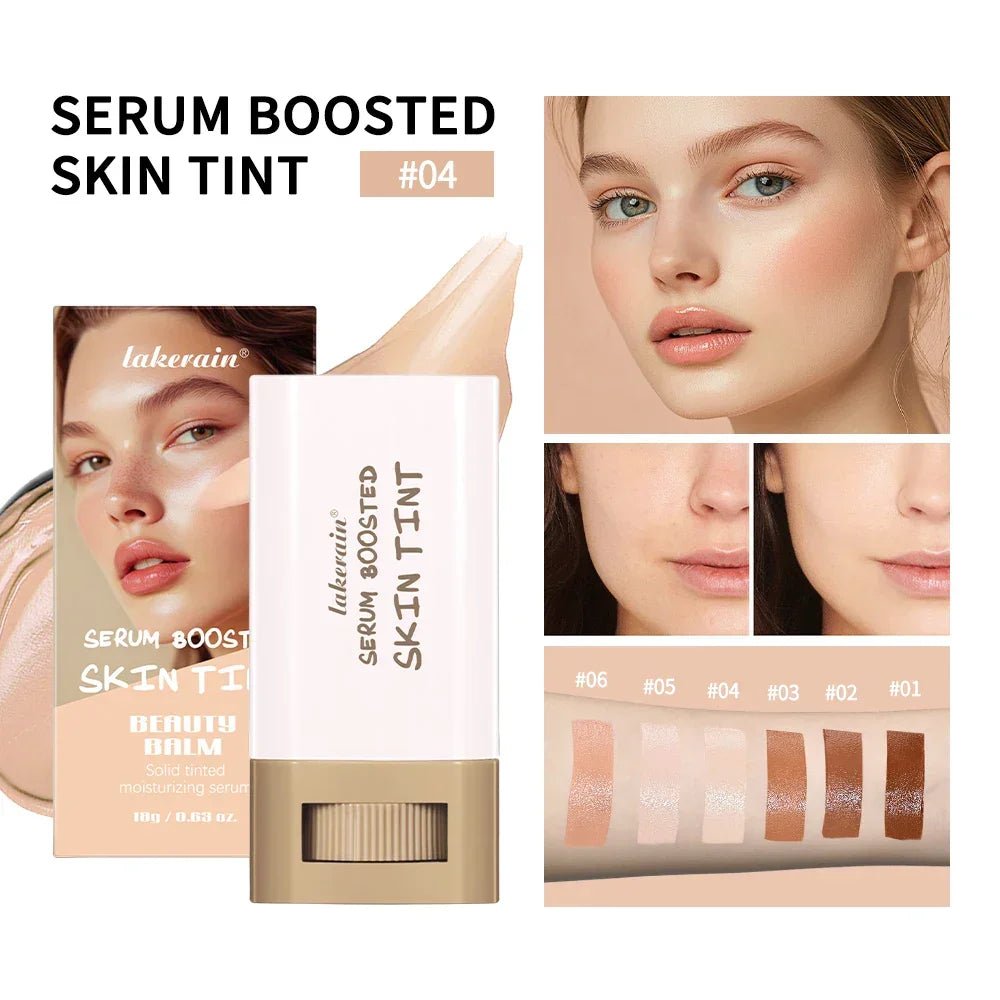 Serum Foundation Stick – Full Coverage Skin Tint with Hyaluronic Acid & Collagen