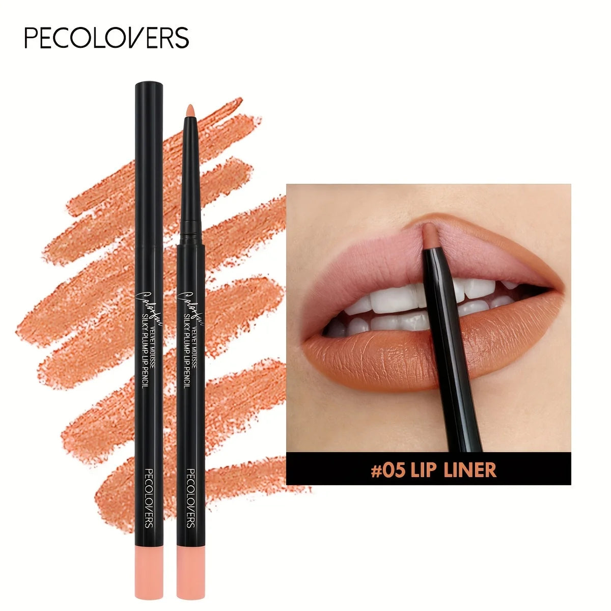 Waterproof Matte Lipliner Pencil Red Tint Long Lasting Makeup