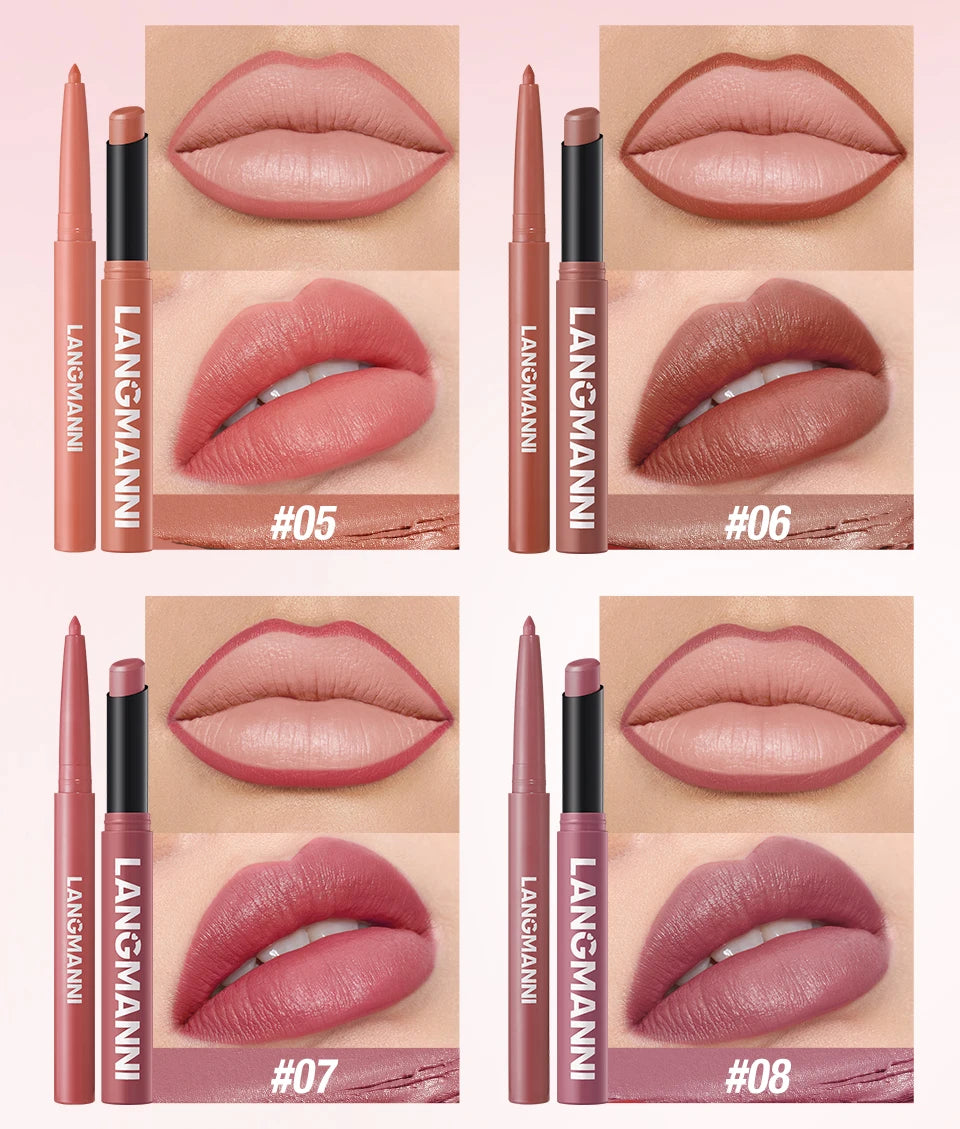 Integrated Waterproof Lipliner and Lipstick Set