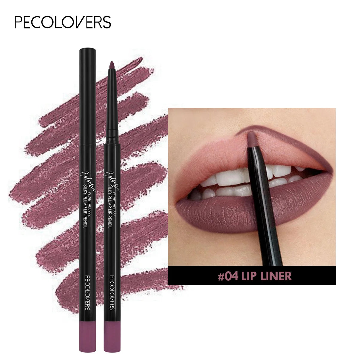 Waterproof Matte Lipliner Pencil Red Tint Long Lasting Makeup