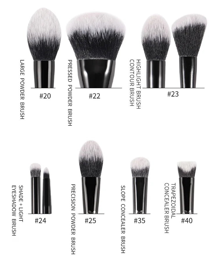 Kat Von D  Makeup Brush Set & Kit Foundation Blush Highlight Concealer Powder Sculpting Eyeshadow Brush