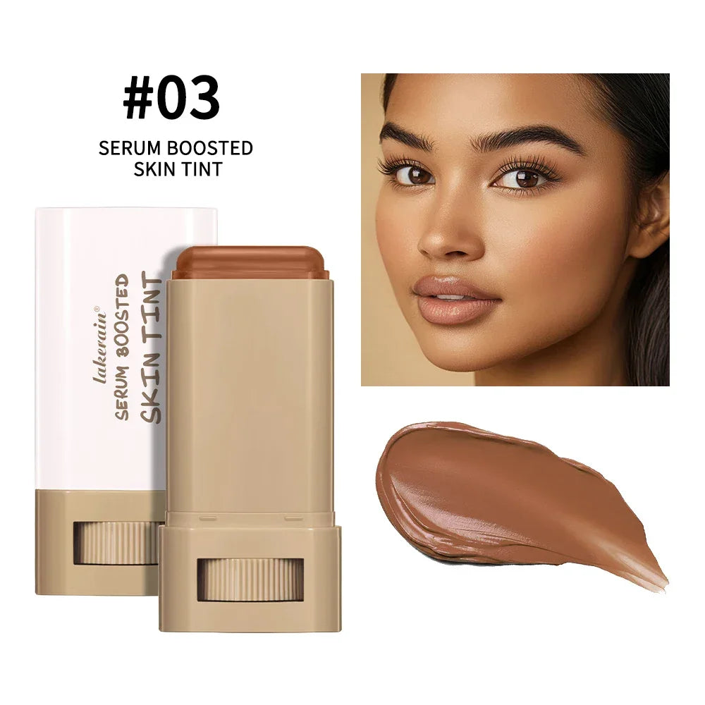 Serum Foundation Stick – Full Coverage Skin Tint with Hyaluronic Acid & Collagen