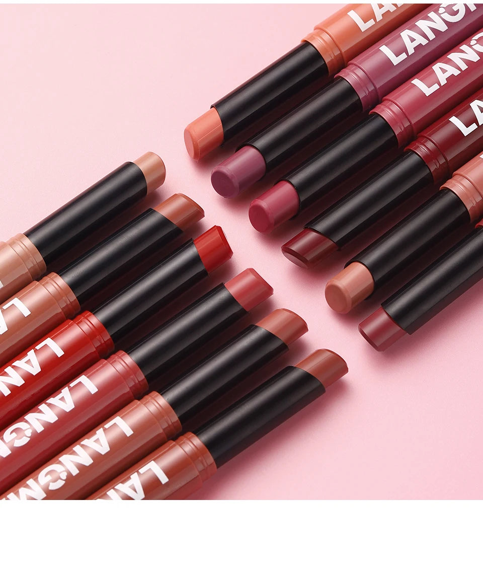 Integrated Waterproof Lipliner and Lipstick Set