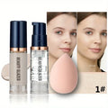 Beauty Glazed 3-Piece Makeup Set – Matte Liquid Foundation, Primer & Puff