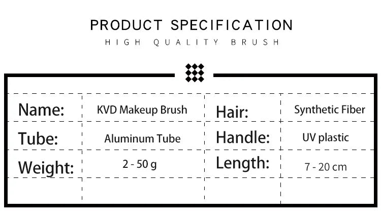 Kat Von D  Makeup Brush Set & Kit Foundation Blush Highlight Concealer Powder Sculpting Eyeshadow Brush