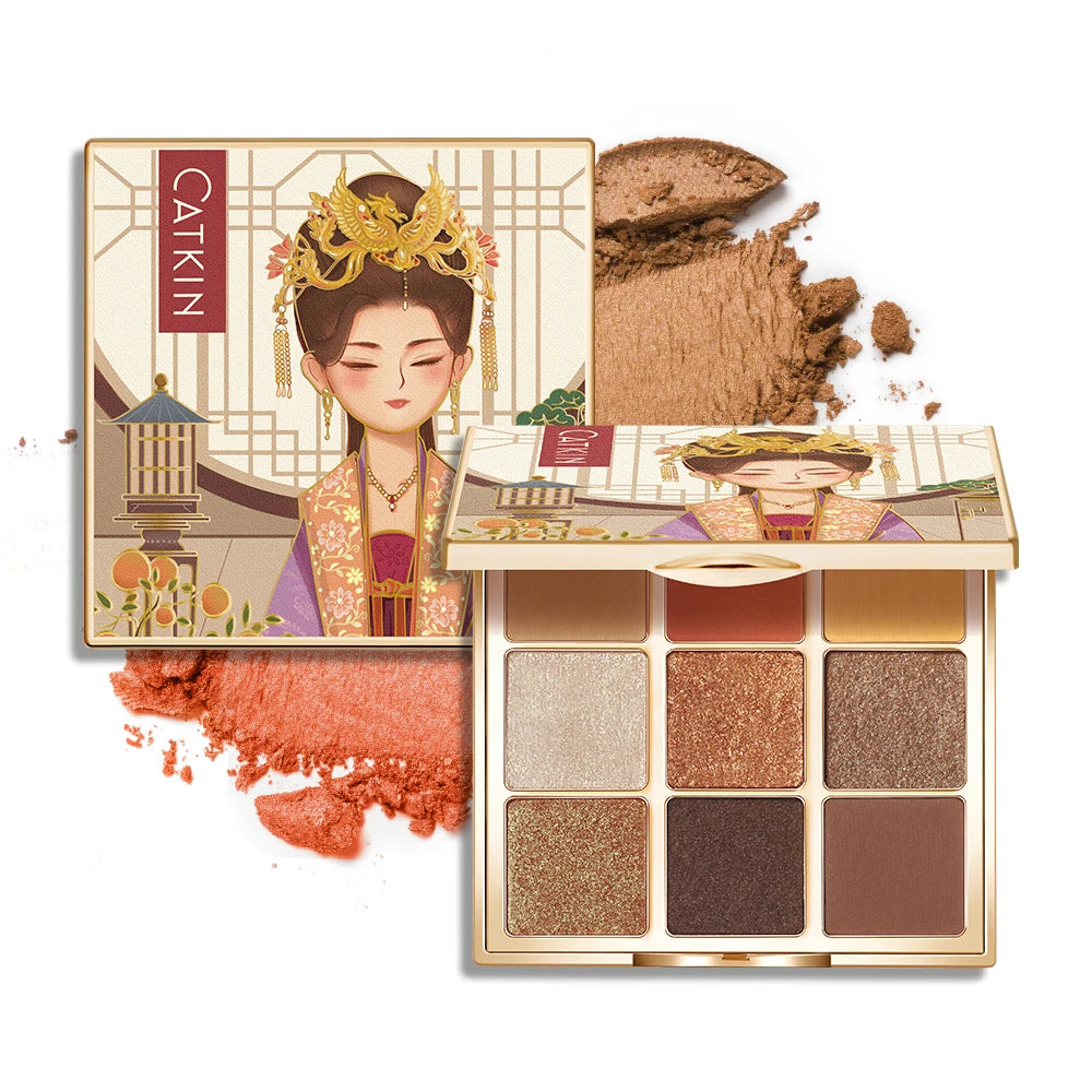 Catkin Glitter Shimmer Matte 9 PANS Eyeshadow Palette C16